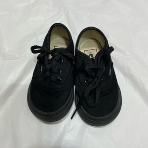 Vans Kids Black Lace-Up Sneakers
